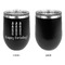 Happy Birthday Stainless Wine Tumblers - Black - Single Sided - Approval