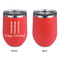 Happy Birthday Stainless Wine Tumblers - Coral - Single Sided - Approval