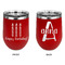Happy Birthday Stainless Wine Tumblers - Red - Double Sided - Approval