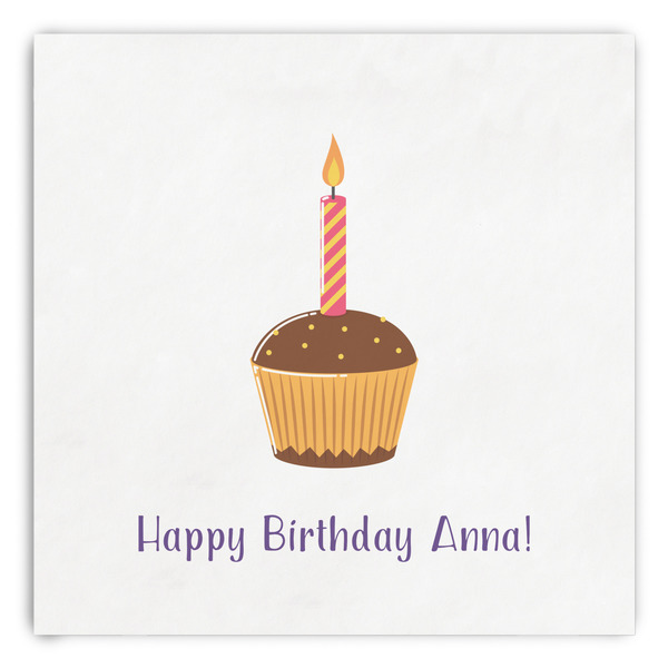 Custom Happy Birthday Paper Dinner Napkins (Personalized)
