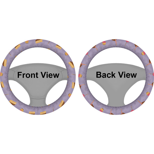 Happy Birthday Steering Wheel Cover- Front and Back