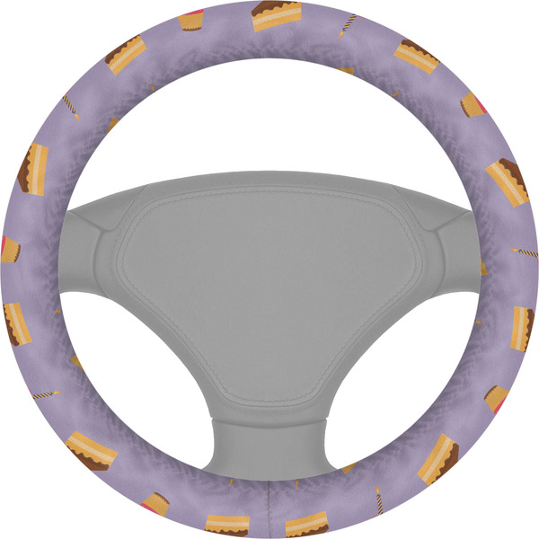Custom Happy Birthday Steering Wheel Cover