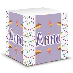 Happy Birthday Sticky Note Cube (Personalized)