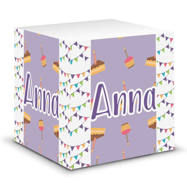 Custom Happy Birthday Sticky Note Cube (Personalized)