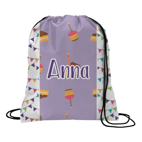 Custom Happy Birthday Drawstring Backpack - Medium (Personalized)
