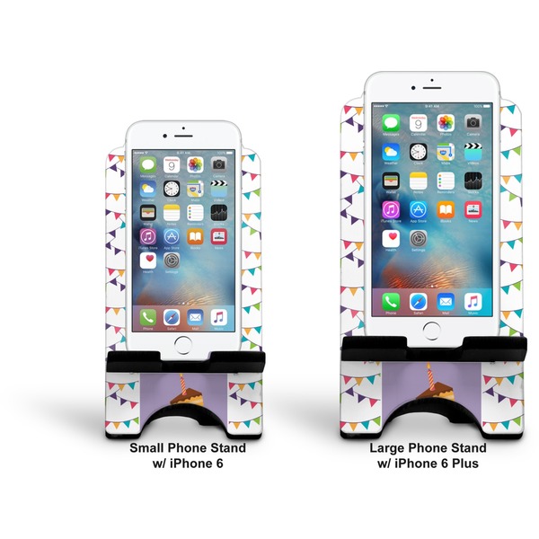 Happy Birthday Stylized Phone Stand - Comparison