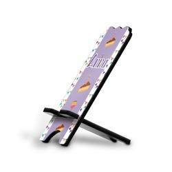 Happy Birthday Stylized Cell Phone Stand - Small w/ Name or Text