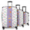 Happy Birthday 3 Piece Luggage Set - 20" Carry On, 24" Medium Checked, 28" Large Checked (Personalized)