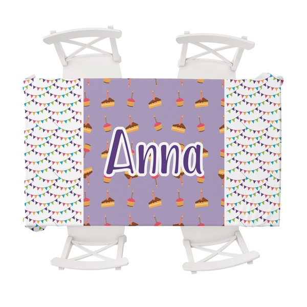 Custom Happy Birthday Tablecloth - 58"x102" (Personalized)