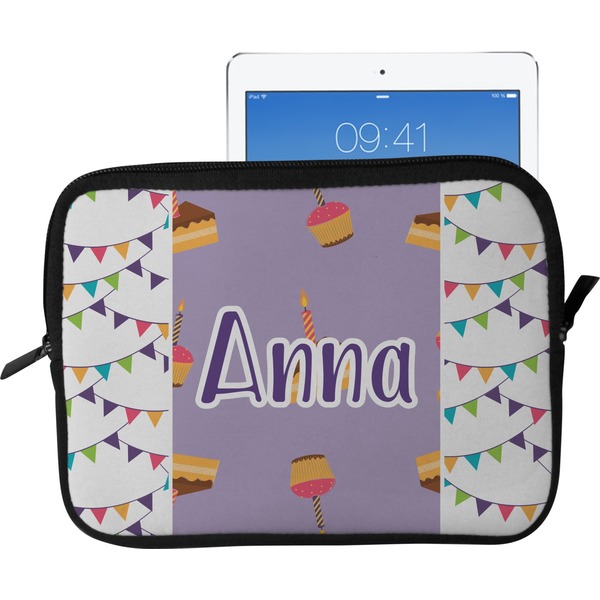 Custom Happy Birthday Tablet Case / Sleeve - Large (Personalized)