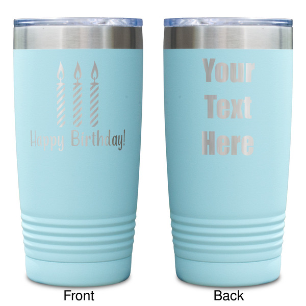Happy Birthday Teal Polar Camel Tumbler - 20oz -Double Sided - Approval