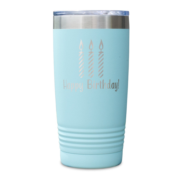 Happy Birthday Teal Polar Camel Tumbler - 20oz - Single Sided - Approval