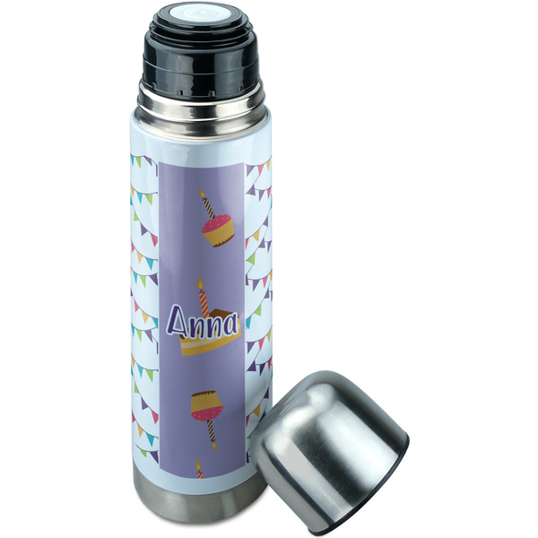 Happy Birthday Thermos - Lid Off