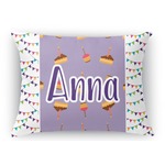 Happy Birthday Rectangular Throw Pillow Case - 12"x18" (Personalized)