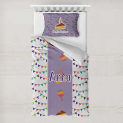 Happy Birthday Toddler Bedding w/ Name or Text