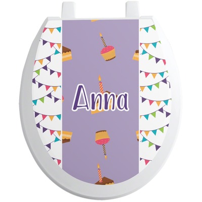 Happy Birthday Toilet Seat Decal (Personalized)