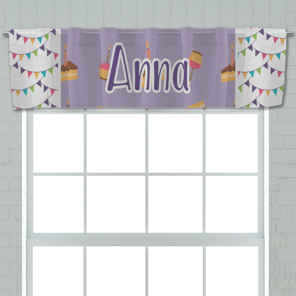 Happy Birthday Valance - Closeup on window