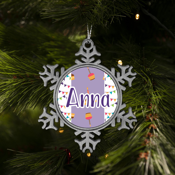 Happy Birthday Vintage Snowflake - (LIFESTYLE)