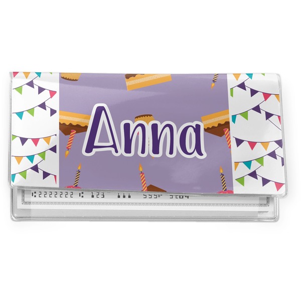 Custom Happy Birthday Vinyl Checkbook Cover (Personalized)