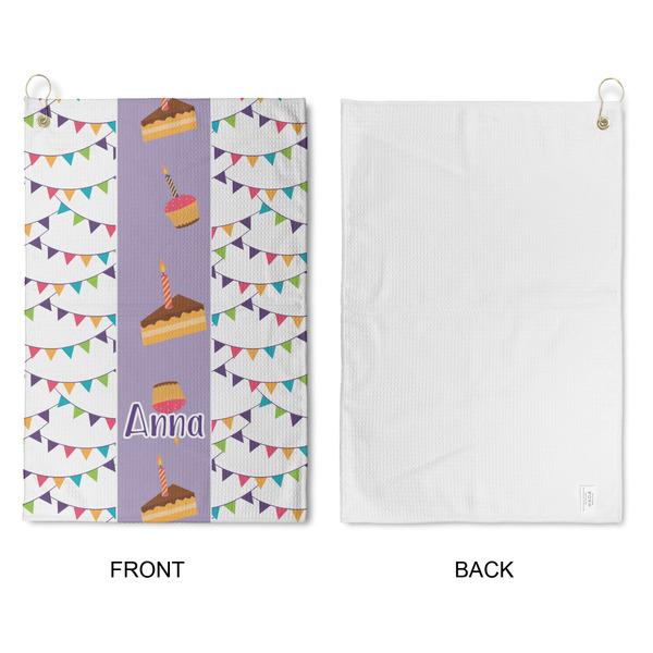 Happy Birthday Waffle Weave Golf Towel - Approval