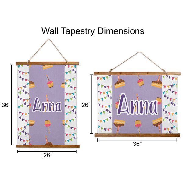 Happy Birthday Wall Hanging Tapestries - Parent/Sizing