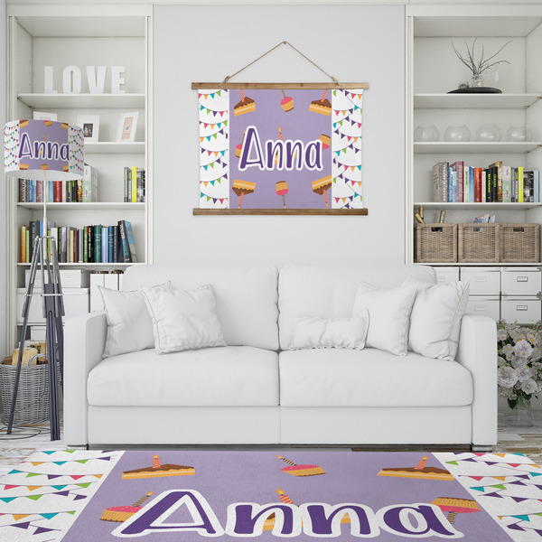 Happy Birthday Wall Hanging Tapestry - IN CONTEXT