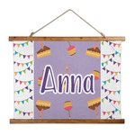 Happy Birthday Wall Hanging Tapestry - Wide (Personalized)