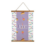 Happy Birthday Wall Hanging Tapestry - Tall (Personalized)