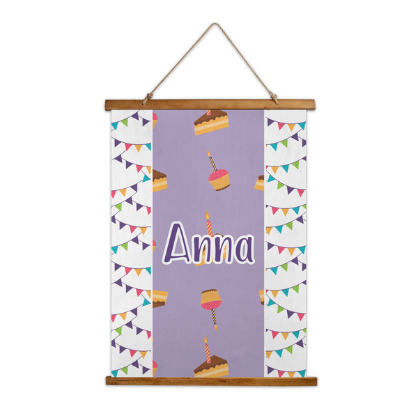 Custom Happy Birthday Wall Hanging Tapestry - Tall (Personalized)