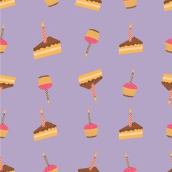 Happy Birthday Wallpaper & Surface Covering (Peel & Stick 24"x 24" Sample)