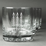Happy Birthday Whiskey Glasses (Set of 4) (Personalized)