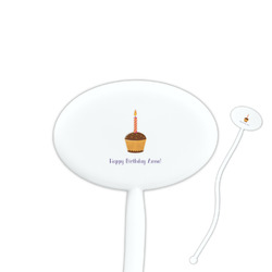 Happy Birthday Oval Plastic Stir Sticks (Personalized)