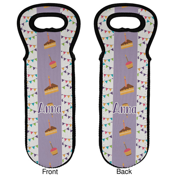 Happy Birthday Wine Tote Front & Back