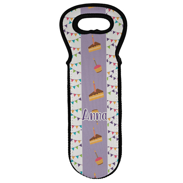 Custom Happy Birthday Wine Tote Bag (Personalized)