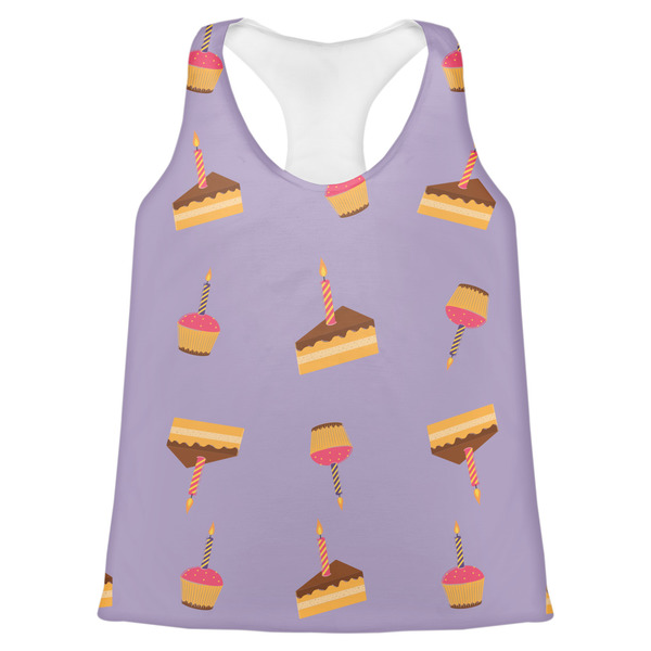 Custom Happy Birthday Womens Racerback Tank Top - X Small