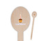 Happy Birthday Wooden Food Pick - Oval - Closeup
