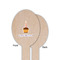 Happy Birthday Wooden Food Pick - Oval - Single Sided - Front & Back