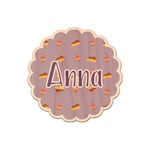 Happy Birthday Genuine Maple or Cherry Wood Sticker (Personalized)