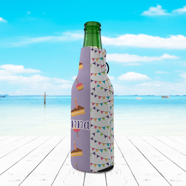 Happy Birthday Zipper Bottle Cooler - LIFESTYLE