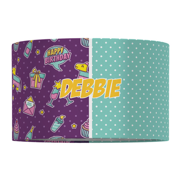 Pinata Birthday 12" Drum Lampshade - FRONT (Fabric)
