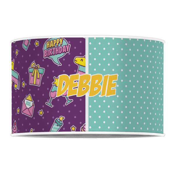 Pinata Birthday 12" Drum Lampshade - FRONT (Poly Film)