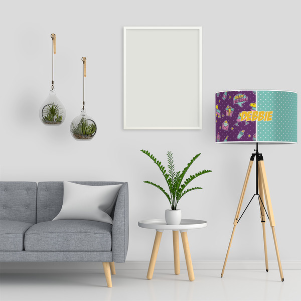 Pinata Birthday 12" Drum Lampshade - LIFESTYLE