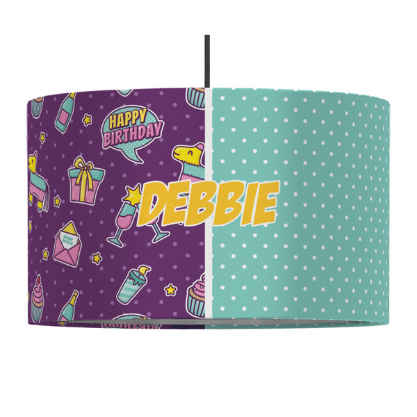 Pinata Birthday 12" Drum Lampshade - PENDANT (Fabric)