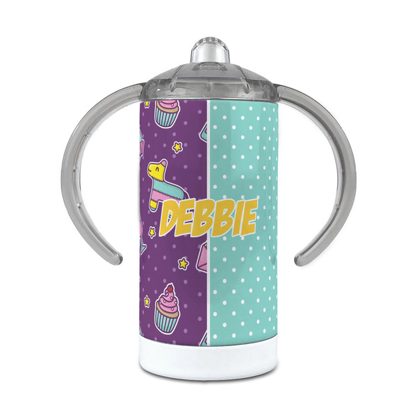 Custom Pinata Birthday 12 oz Stainless Steel Sippy Cup (Personalized)