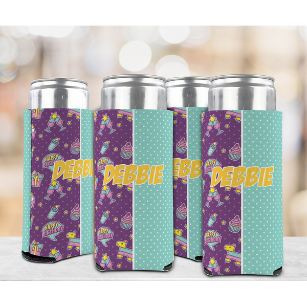 Pinata Birthday 12oz Tall Can Sleeve - Set of 4 - LIFESTYLE