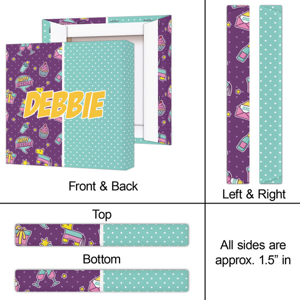 Pinata Birthday 12x12 - Canvas Print - Approval