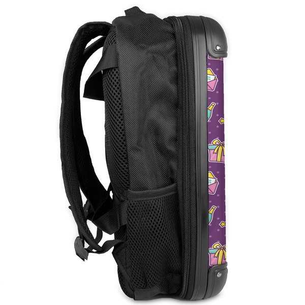 Pinata Birthday 13" Hard Shell Backpacks - Side View