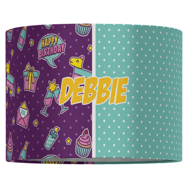 Pinata Birthday 16" Drum Lampshade - FRONT (Fabric)
