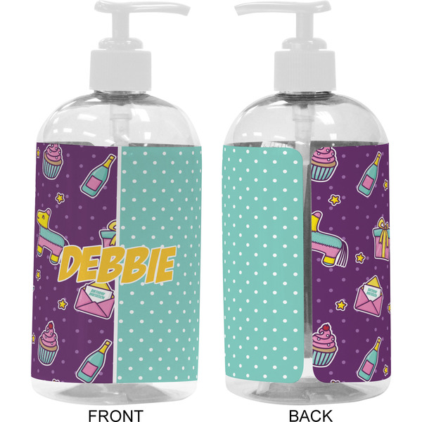 Pinata Birthday 16 oz Plastic Liquid Dispenser- Approval- White