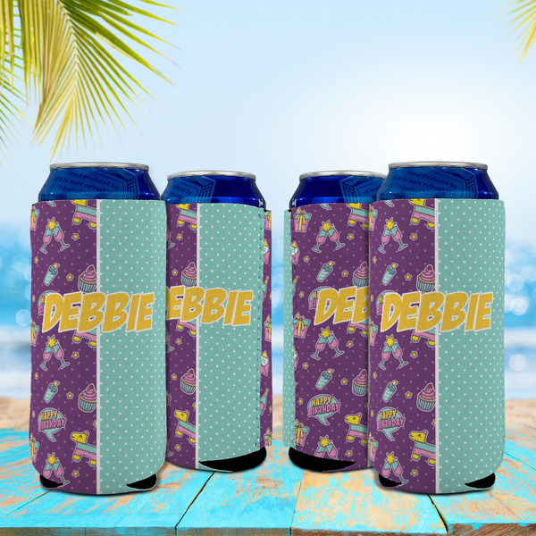 Pinata Birthday 16oz Can Sleeve - Set of 4 - LIFESTYLE